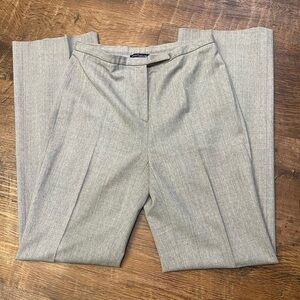 Ann Taylor stretch wool gray slacks trouser size 4 Stretch Womens Dress Pants